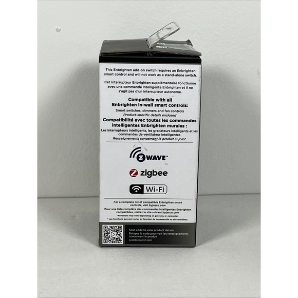 Enbrighten Add-on In-Wall Smart Switch QuickFit & SimpleWire, Toggle - Picture 4 of 5